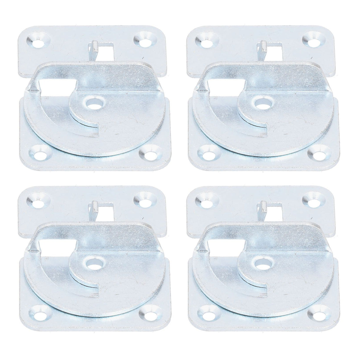 4PCS Bed Rail Bracket Heavy Duty Stainless Steel Bed Rail Fittings for Bed Frame Footrest