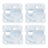 4PCS Bed Rail Bracket Heavy Duty Stainless Steel Bed Rail Fittings for Bed Frame Footrest