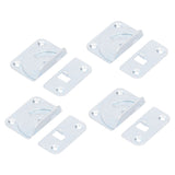 4PCS Bed Rail Bracket Heavy Duty Stainless Steel Bed Rail Fittings for Bed Frame Footrest - Top-Down View