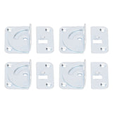 4PCS Bed Rail Bracket Heavy Duty Stainless Steel Bed Rail Fittings for Bed Frame Footrest