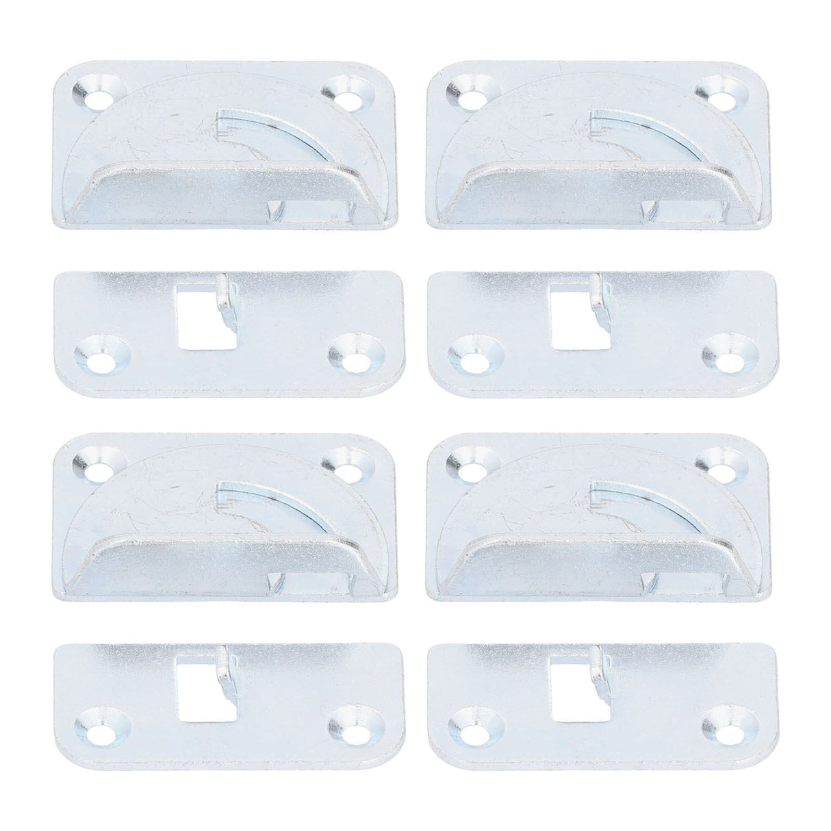 4PCS Bed Rail Bracket Heavy Duty Stainless Steel Bed Rail Fittings for Bed Frame Footrest
