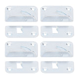 4PCS Bed Rail Bracket Heavy Duty Stainless Steel Bed Rail Fittings for Bed Frame Footrest - Rear View