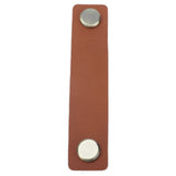 PU Leather Drawer Pulls Anticollision Wear Resistant European Exquisite Modern Simple Cabinet HandleBrown - Side View