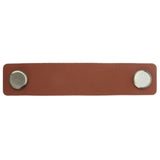 PU Leather Drawer Pulls Anticollision Wear Resistant European Exquisite Modern Simple Cabinet HandleBrown - Top-Down View