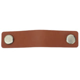 PU Leather Drawer Pulls Anticollision Wear Resistant European Exquisite Modern Simple Cabinet HandleBrown