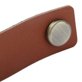 PU Leather Drawer Pulls Anticollision Wear Resistant European Exquisite Modern Simple Cabinet HandleBrown - Extra Image