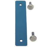 PU Leather Drawer Pulls Anticollision Wear Resistant European Exquisite Modern Simple Cabinet HandleBlue - Front View
