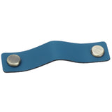 PU Leather Drawer Pulls Anticollision Wear Resistant European Exquisite Modern Simple Cabinet HandleBlue