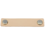PU Leather Drawer Pulls Anticollision Wear Resistant European Exquisite Modern Simple Cabinet HandleLight Brown - Side View