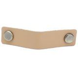 PU Leather Drawer Pulls Anticollision Wear Resistant European Exquisite Modern Simple Cabinet HandleLight Brown