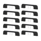 10 Pcs Drawer Pulls Strong Bearing Capacity Modern Simple Unique Cabinet Handles with Screw for Wardrobe Door Window