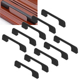 10 Pcs Drawer Pulls Strong Bearing Capacity Modern Simple Unique Cabinet Handles with Screw for Wardrobe Door Window