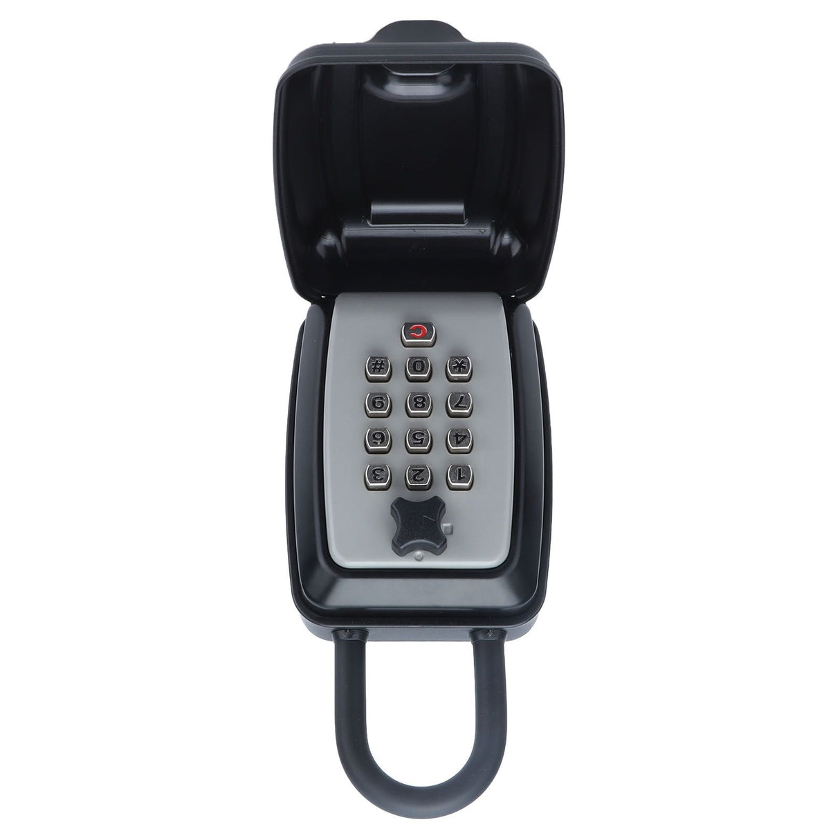 Key Locks Storage Box Large Capacity Safe 4 Digit Combination Wall Mounted Alloy Password Lock