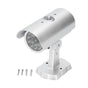 Simulation Camera Dummy Security Camera Monitor Fake Surveillance System with Flashing LED Light