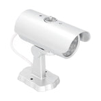 Simulation Camera Dummy Security Camera Monitor Fake Surveillance System with Flashing LED Light