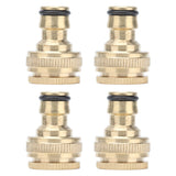 4PCS Faucet Joint 1/2in 3/4in Internal Thread Water Pipe Connector Brass Hose Adapter - Front View