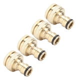 4PCS Faucet Joint 1/2in 3/4in Internal Thread Water Pipe Connector Brass Hose Adapter - Low Angle