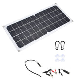 10W Photovoltaic Solar Panel Charging Board with Dual USB Ports for RVs Boat Planes Satellites Spaceport - Front View