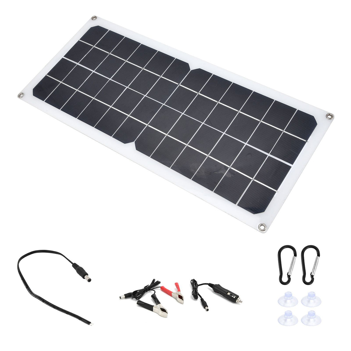 10W Photovoltaic Solar Panel Charging Board with Dual USB Ports for RVs Boat Planes Satellites Spaceport