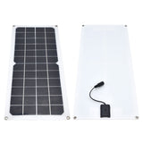 10W Photovoltaic Solar Panel Charging Board with Dual USB Ports for RVs Boat Planes Satellites Spaceport - 45-Degree Angle