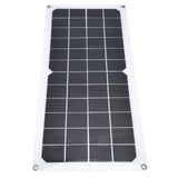 10W Photovoltaic Solar Panel Charging Board with Dual USB Ports for RVs Boat Planes Satellites Spaceport - Rear View
