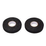 6pcs Cloth Tape Black Noise Damping Heat Proof Shock Absorbing Wear Proof Flame Retardant 19mmx25m Wire Harness Wrapping Tape for Car Engine