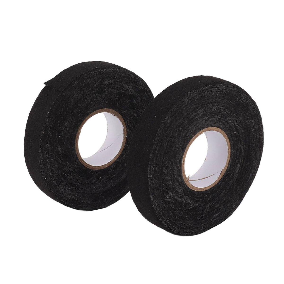 6pcs Cloth Tape Black Noise Damping Heat Proof Shock Absorbing Wear Proof Flame Retardant 19mmx25m Wire Harness Wrapping Tape for Car Engine