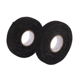 6pcs Cloth Tape Black Noise Damping Heat Proof Shock Absorbing Wear Proof Flame Retardant 19mmx25m Wire Harness Wrapping Tape for Car Engine