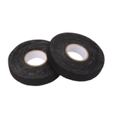 6pcs Cloth Tape Black Noise Damping Heat Proof Shock Absorbing Wear Proof Flame Retardant 19mmx25m Wire Harness Wrapping Tape for Car Engine - Rear View