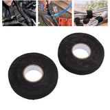 6pcs Cloth Tape Black Noise Damping Heat Proof Shock Absorbing Wear Proof Flame Retardant 19mmx25m Wire Harness Wrapping Tape for Car Engine - Extra Image