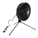 Solar Camping Fan with Tripod IP67 Waterproof Adjustable Portable Camping Fan with 10W Solar Panel for Outdoor Camping