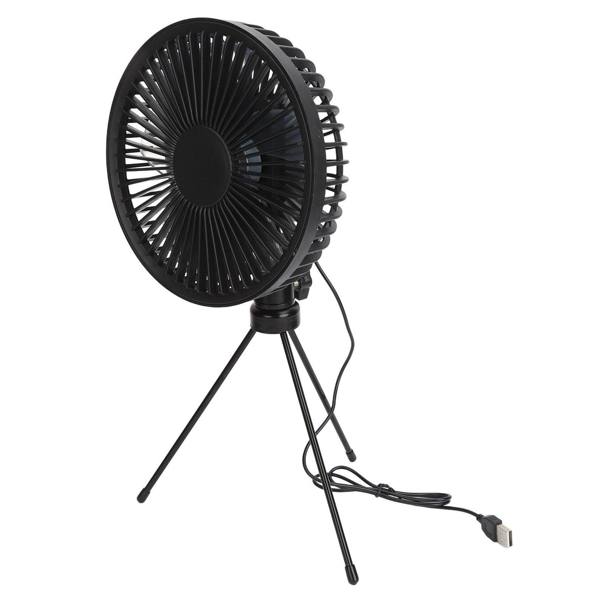 Solar Camping Fan with Tripod IP67 Waterproof Adjustable Portable Camping Fan with 10W Solar Panel for Outdoor Camping