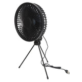 Solar Camping Fan with Tripod IP67 Waterproof Adjustable Portable Camping Fan with 10W Solar Panel for Outdoor Camping