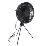 Solar Camping Fan with Tripod IP67 Waterproof Adjustable Portable Camping Fan with 10W Solar Panel for Outdoor Camping - Close-Up Angle