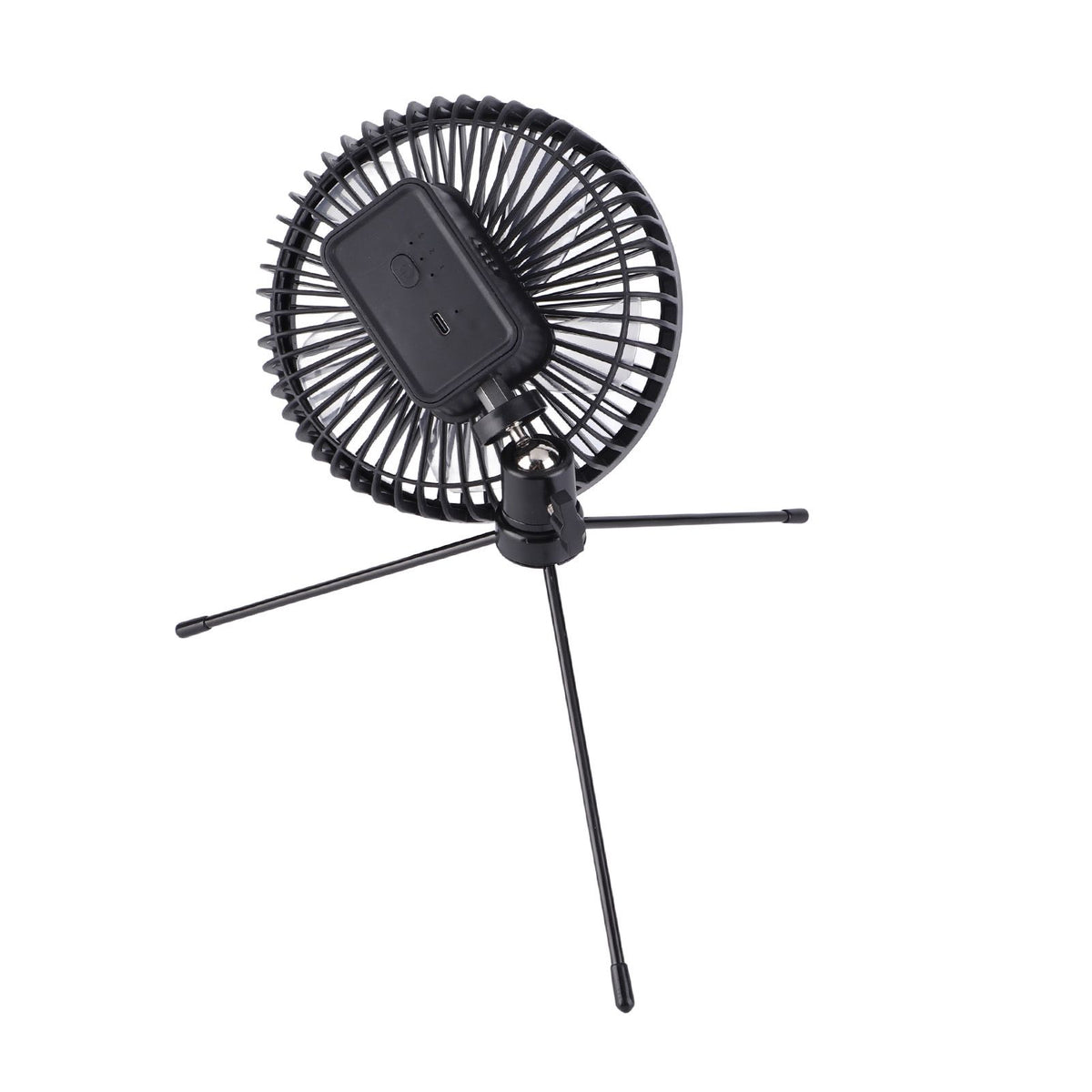 Solar Camping Fan with Tripod IP67 Waterproof Adjustable Portable Camping Fan with 10W Solar Panel for Outdoor Camping