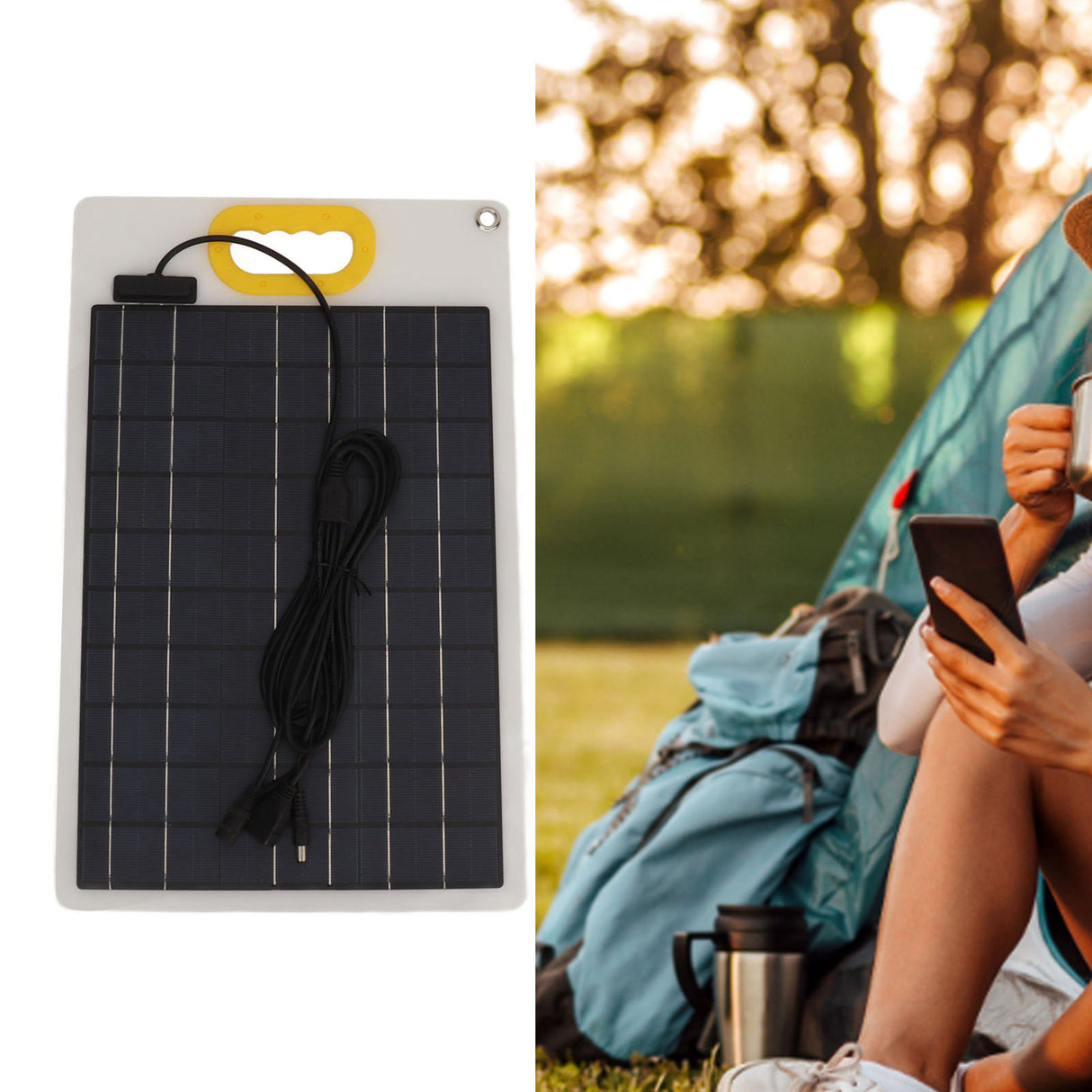 100W Portable Solar Panel Professional Efficient Portable Solar Panel for Outdoor Camping Hiking DC 12V 24V 5A