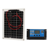 Solar Panel Kit 300W DC 12V 24V 50A IP67 Waterproof High Efficiency Solar Panel And Solar Charger Controller for RV Camper - Top-Down View