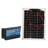 Solar Panel Kit 300W DC 12V 24V 50A IP67 Waterproof High Efficiency Solar Panel And Solar Charger Controller for RV Camper - Rear View
