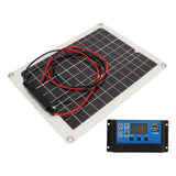 Solar Panel Kit 300W DC 12V 24V 50A IP67 Waterproof High Efficiency Solar Panel And Solar Charger Controller for RV Camper - Close-Up Angle