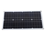 100W Solar Panel Kit IP67 Waterproof with DC 12V 24V 20A Controller Portable Solar Panel for RV Camper Vehicle Caravan