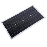 100W Solar Panel Kit IP67 Waterproof with DC 12V 24V 20A Controller Portable Solar Panel for RV Camper Vehicle Caravan