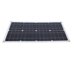 100W Solar Panel Kit IP67 Waterproof with DC 12V 24V 20A Controller Portable Solar Panel for RV Camper Vehicle Caravan