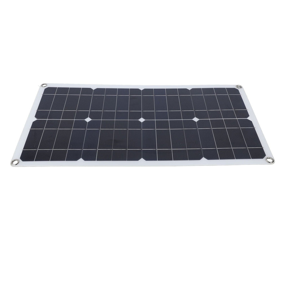 100W Solar Panel Kit IP67 Waterproof with DC 12V 24V 20A Controller Portable Solar Panel for RV Camper Vehicle Caravan