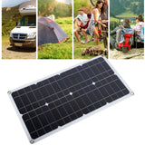 100W Solar Panel Kit IP67 Waterproof with DC 12V 24V 20A Controller Portable Solar Panel for RV Camper Vehicle Caravan
