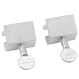 10pcs Sliding Window Security Lock Security Door Stopper Safety Lock Drill Free Install Anti Theft Limit Round Handle Silver - Extra Image