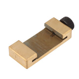 Steel Ruler Positioning Tool Woodworking Brass Locator Steel Ruler Fixed Block for Measurement and Marking