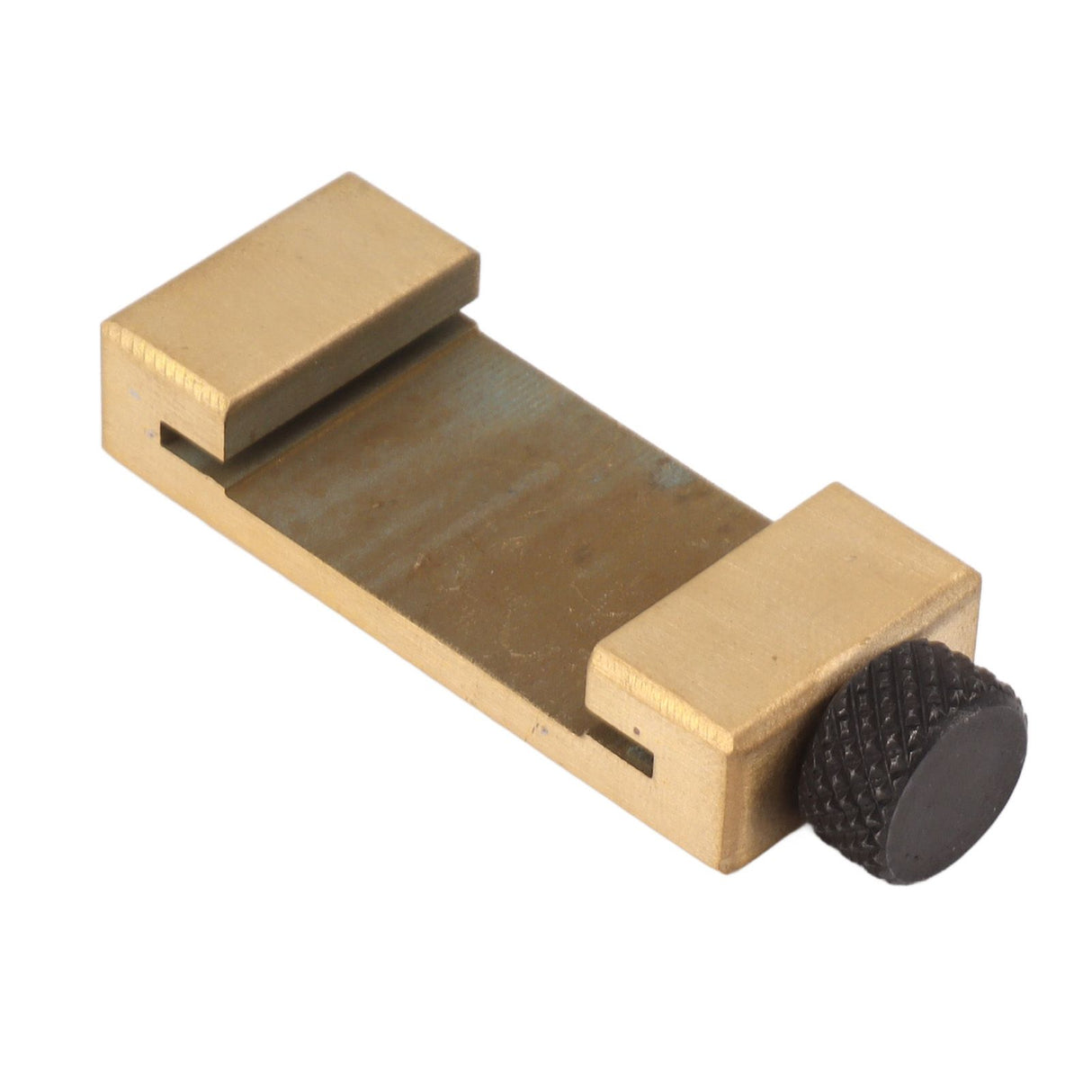 Steel Ruler Positioning Tool Woodworking Brass Locator Steel Ruler Fixed Block for Measurement and Marking