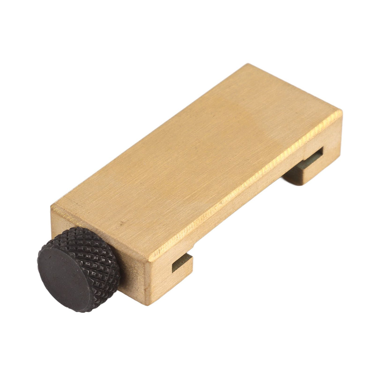 Steel Ruler Positioning Tool Woodworking Brass Locator Steel Ruler Fixed Block for Measurement and Marking