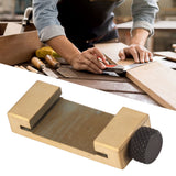Steel Ruler Positioning Tool Woodworking Brass Locator Steel Ruler Fixed Block for Measurement and Marking