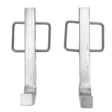 2Pcs Premium Snap L Pins Steel Snap L Pins Equalizer with Integrated Snap Clips for Weight Distribution Hitches - Top-Down View
